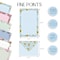 Better Office Products Mini Stationery Set, 50 Lined Floral Sheets+50 Env, 5.5in. x 8.25in. 6 Unique Designs, 100PK 63909 - alternate 5